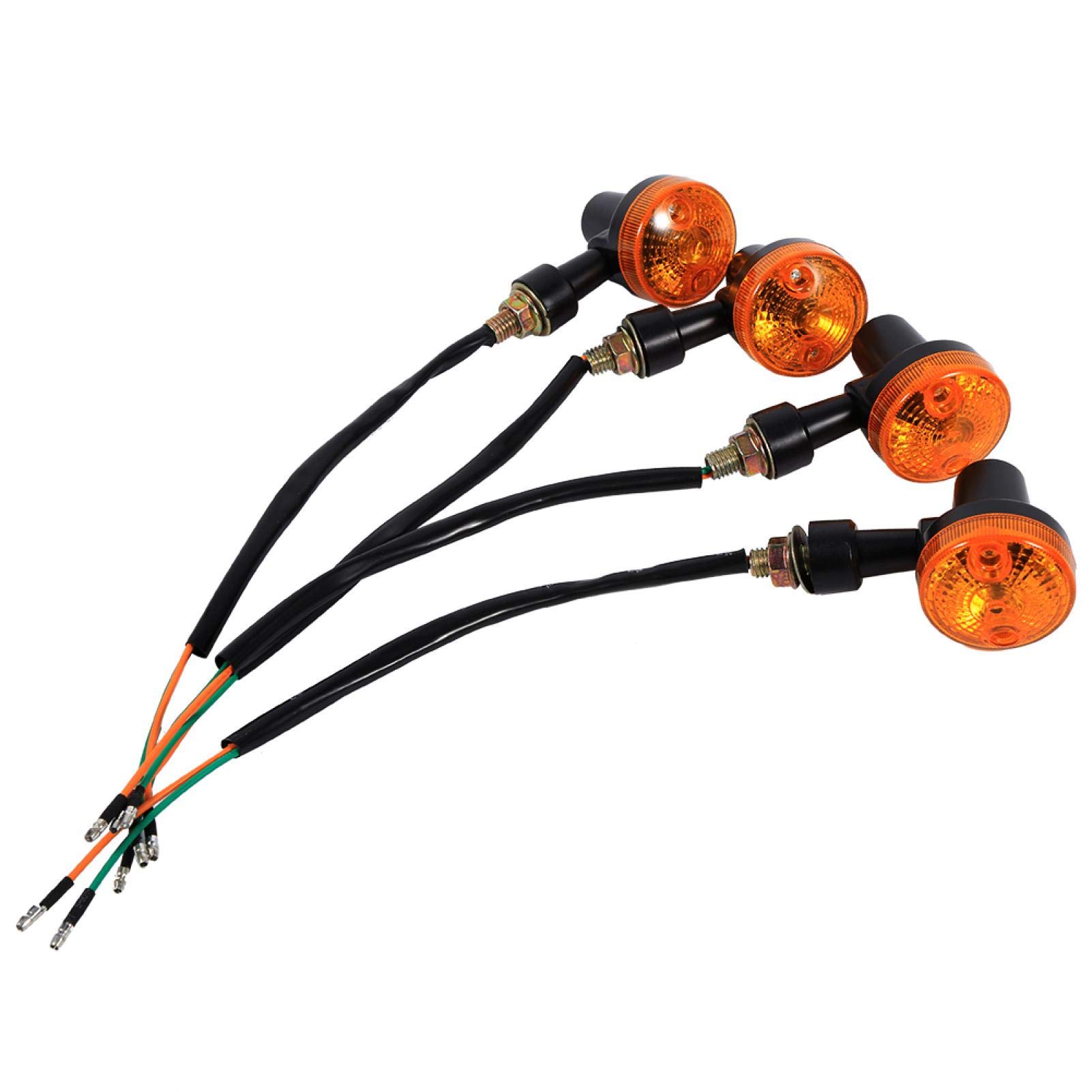 Kuuleyn Indicatori Moto 12V ambra 4 pezzi