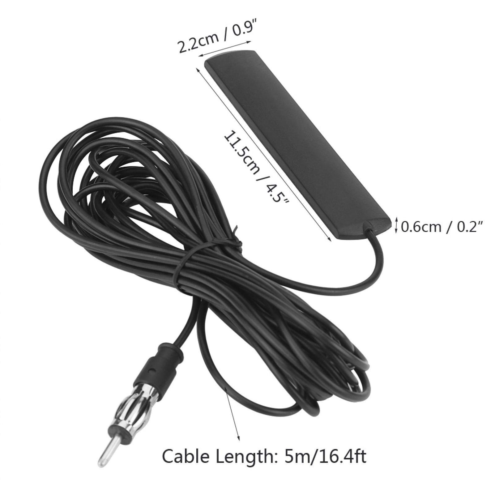 Kuuleyn ANT-309 Antenna Autoradio FM Parabrezza Cavo 5 m
