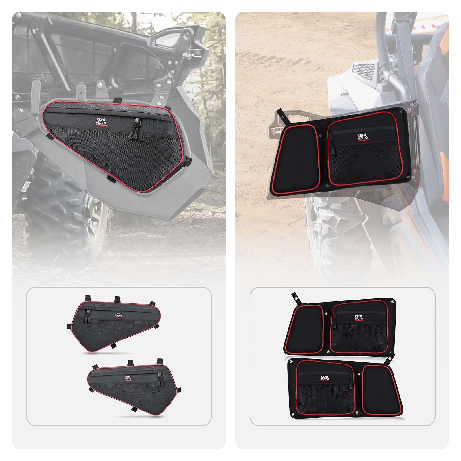 KEMIMOTO RZR borse portiera inferiori+posteriori kit