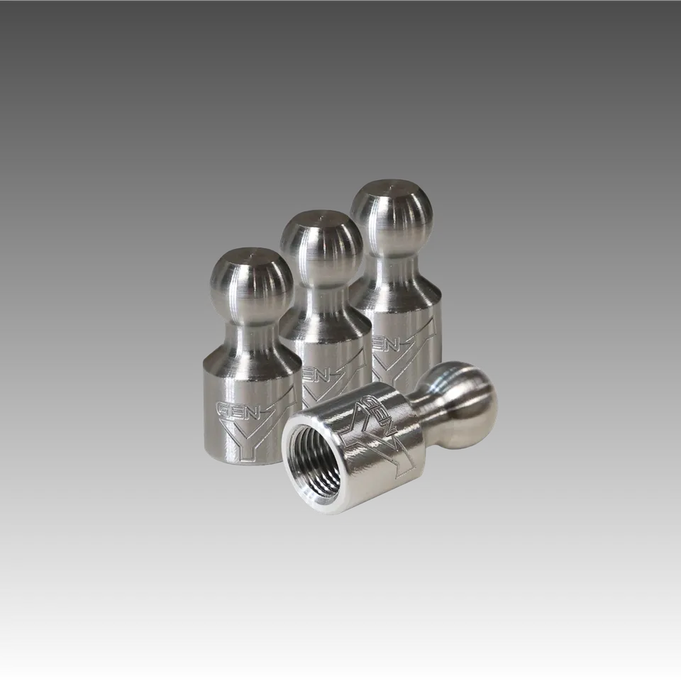 GEN-Y Hitch Tiny Hitch Balls tappi valvola acciaio set 4