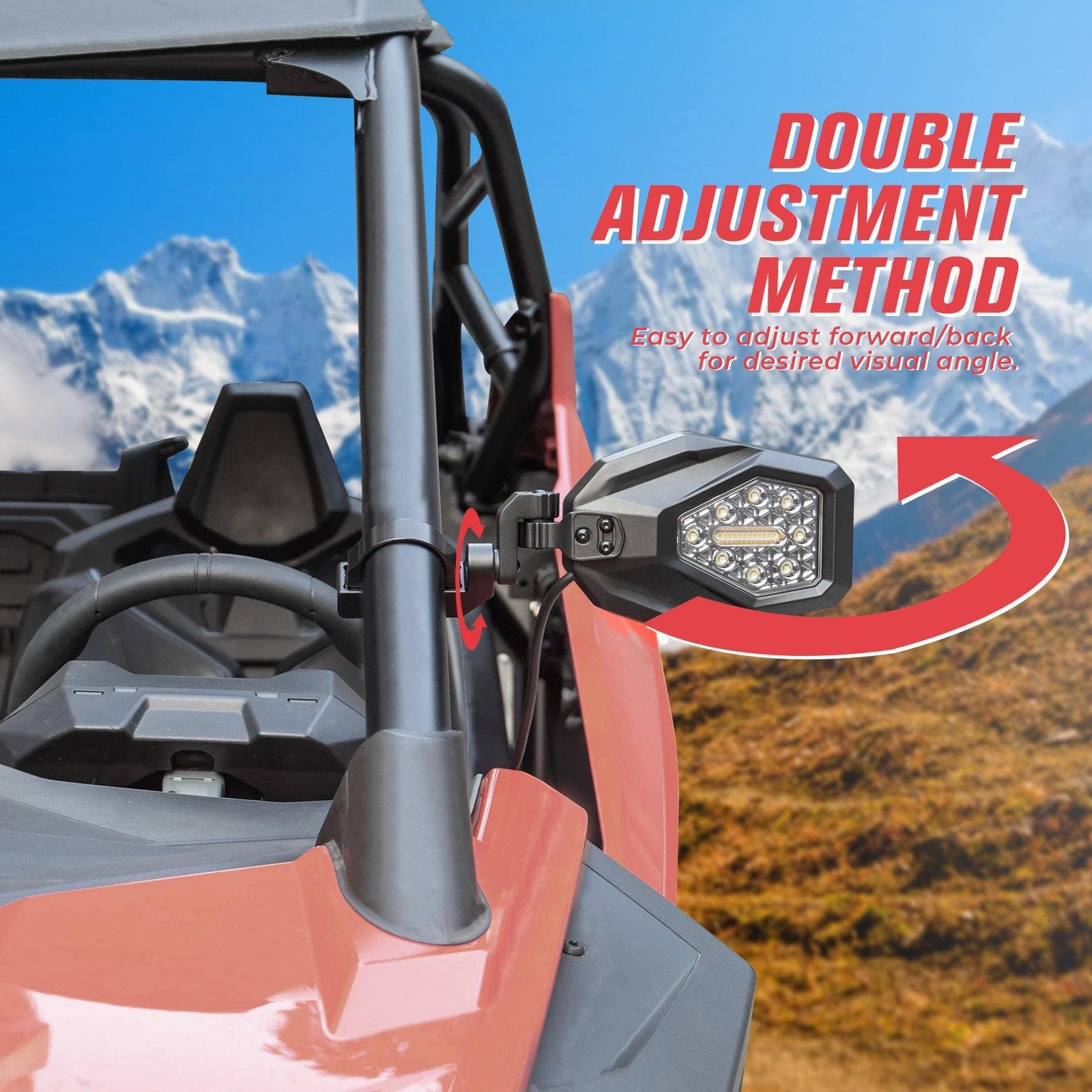 KEMIMOTO Maverick X3 specchietti LED
