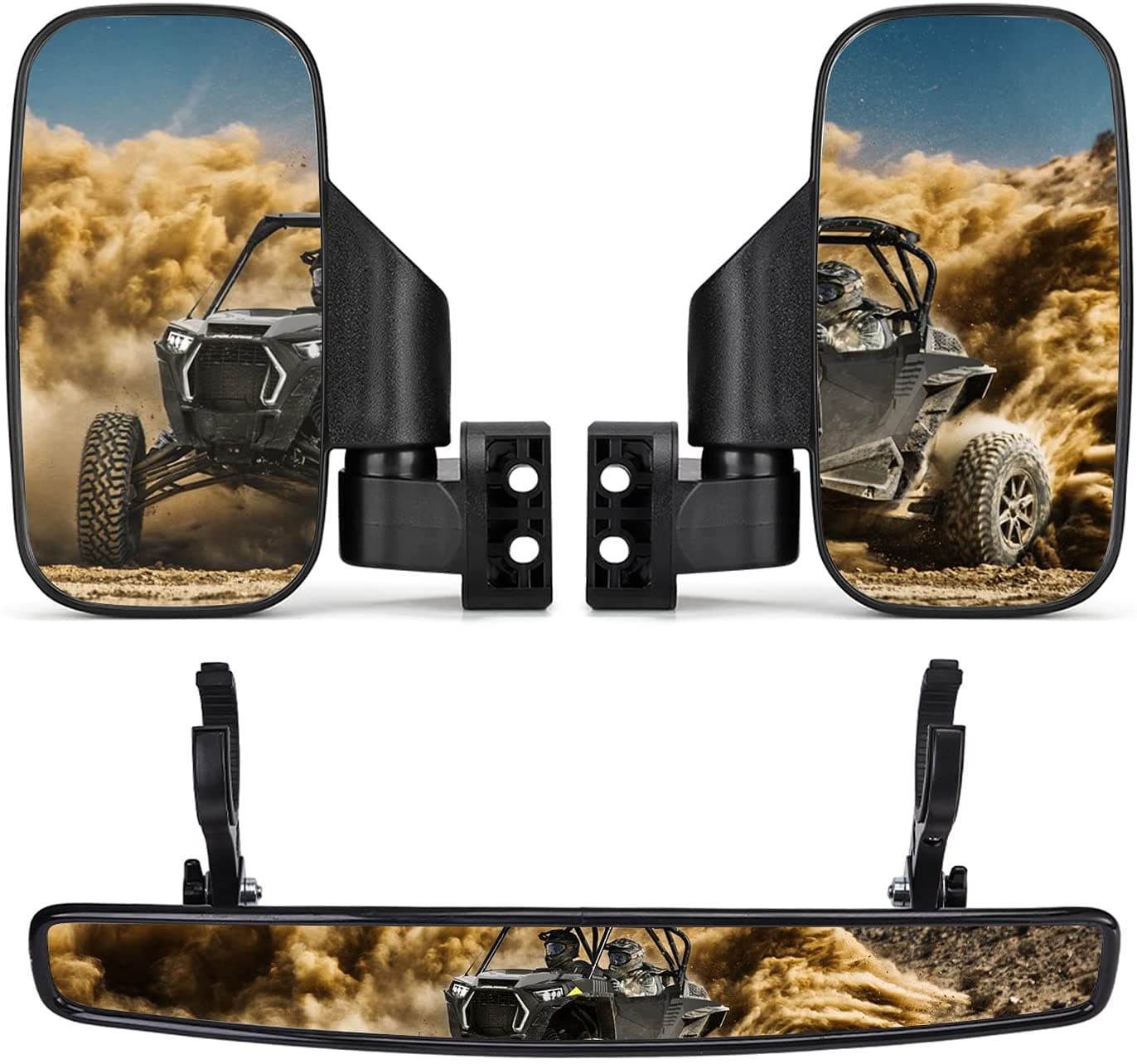 KEMIMOTO BZH0221-02 Specchi UTV 3 Pezzi Antiriflesso