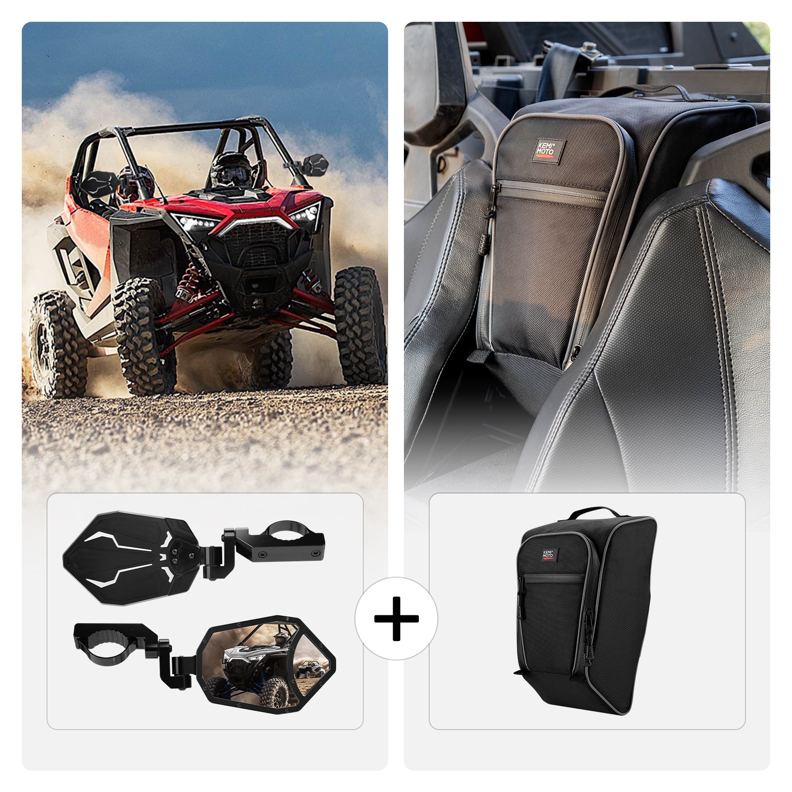 KEMIMOTO Set RZR PRO XP specchi borsa alluminio
