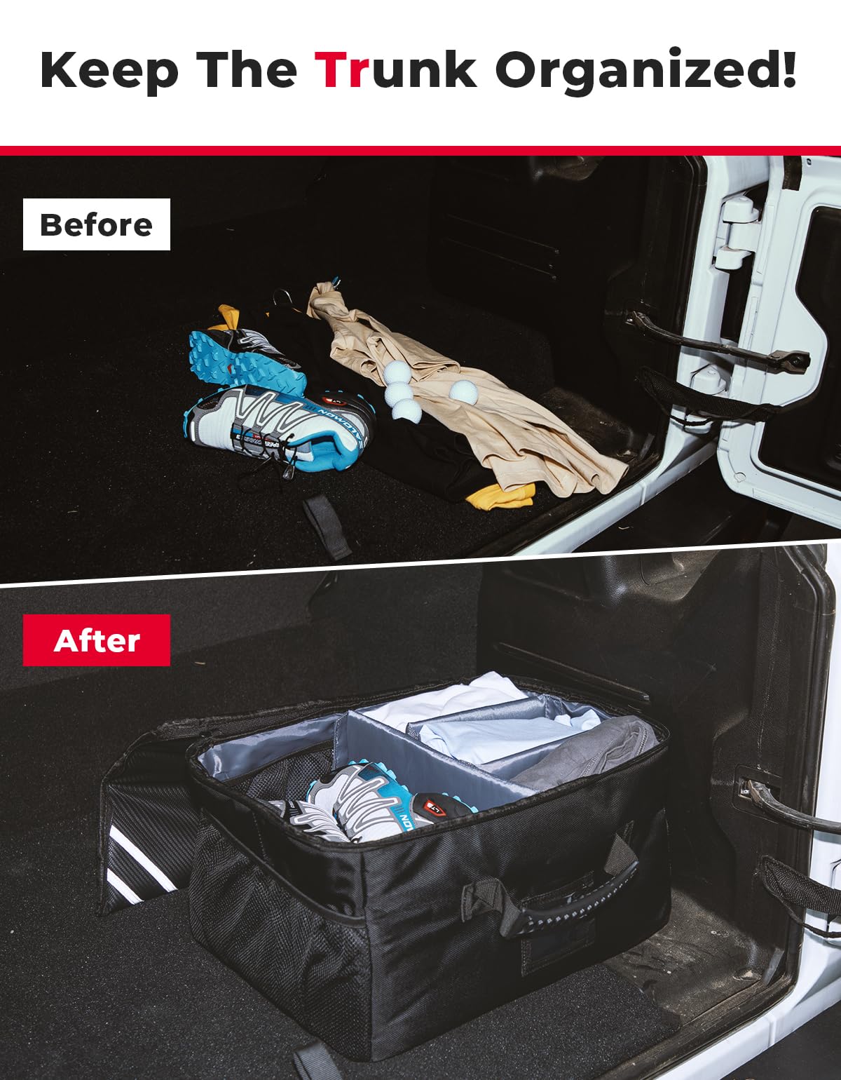 KEMIMOTO Organizer Baule Auto Golf 33L Pieghevole Impermeabile