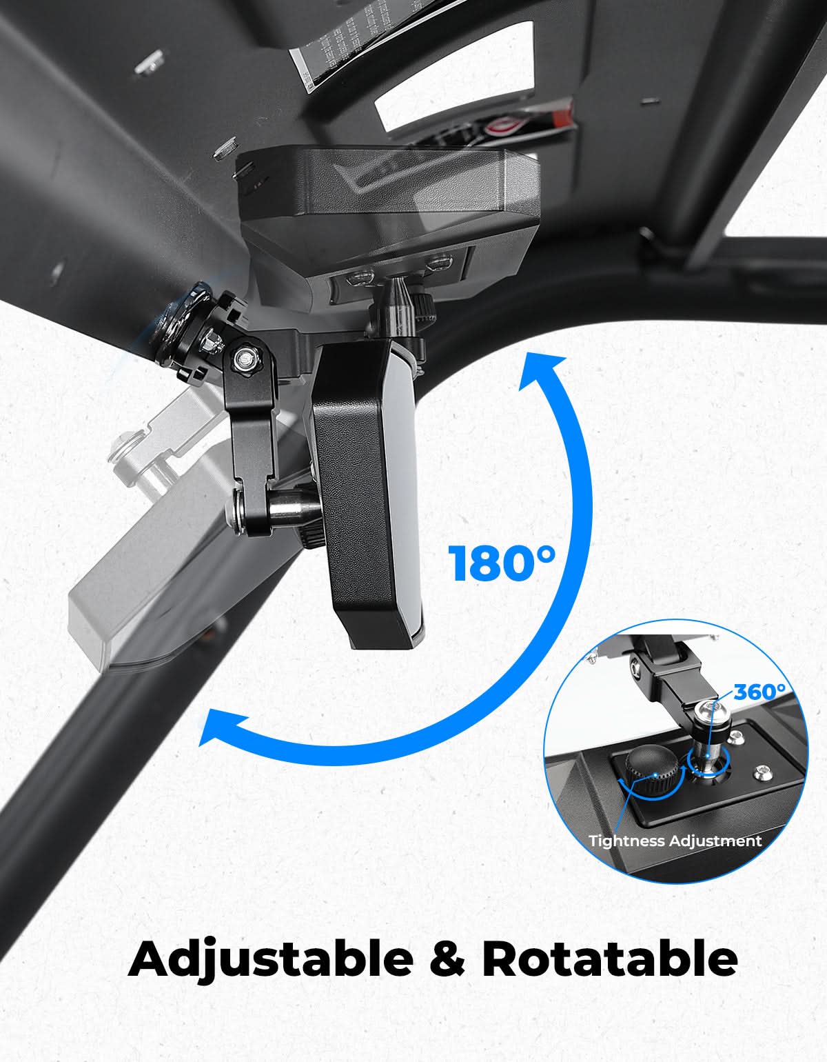 KEMIMOTO Specchietto magnetico UTV grandangolare universale