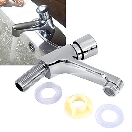 Kuuleyn rubinetto lavabo temporizzato ottone cromato
