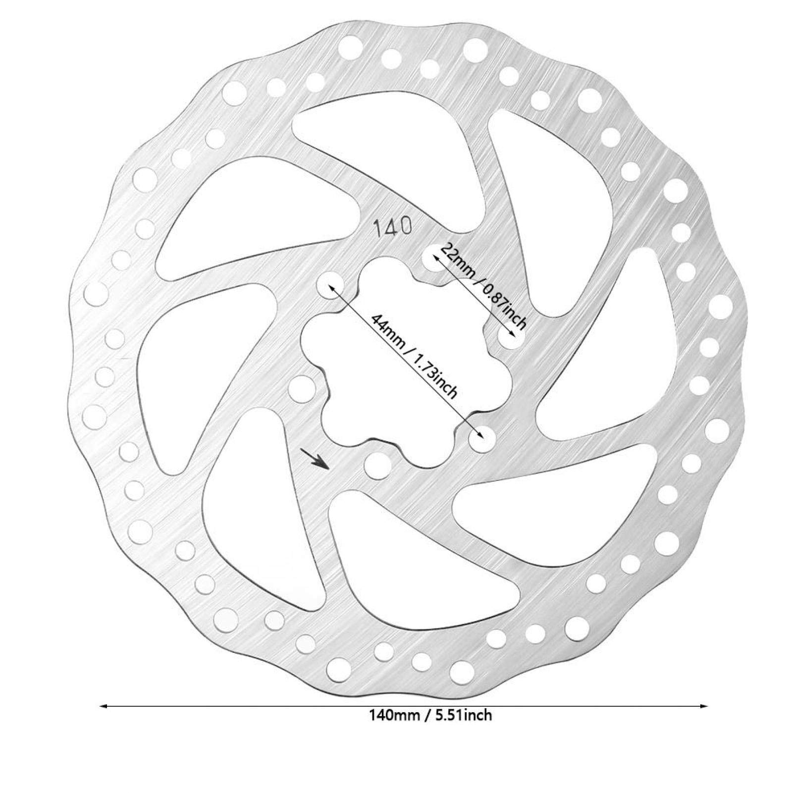 Kuuleyn G3 disco freno bici 140 mm acciaio inox
