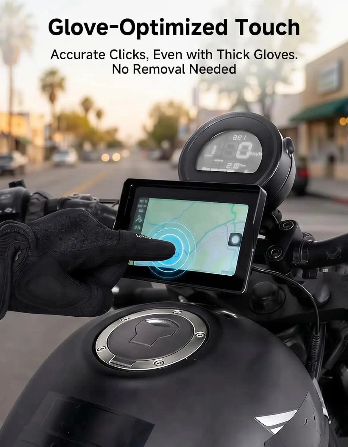 KEMIMOTO display moto CarPlay Android Auto touchscreen 5" 7"