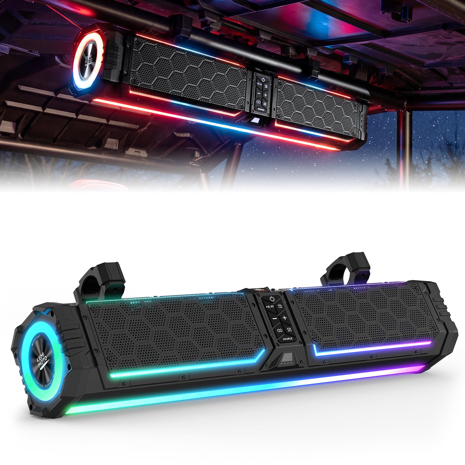 KEMIMOTO Midnight 70 Gen2 soundbar UTV 680W IP66 RGB