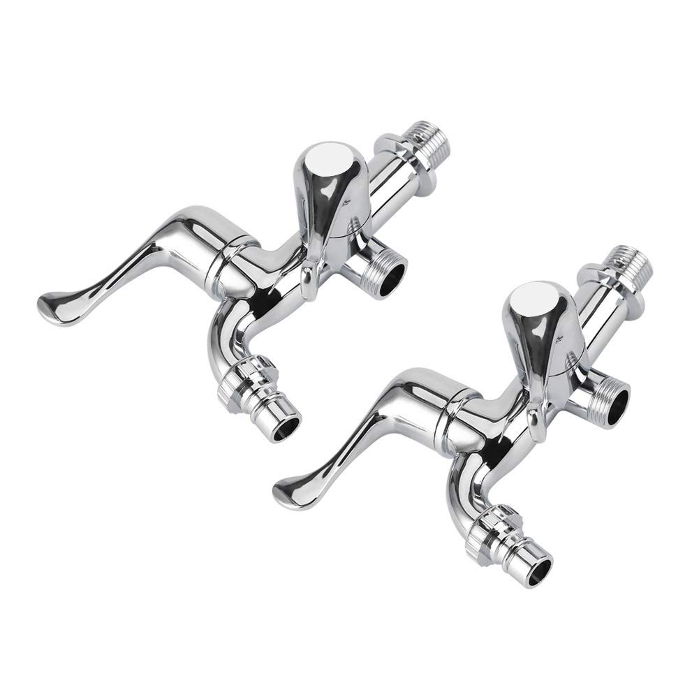 Kuuleyn Rubinetto Doppia Uscita ABS Cromato G1/2 Lavatrice