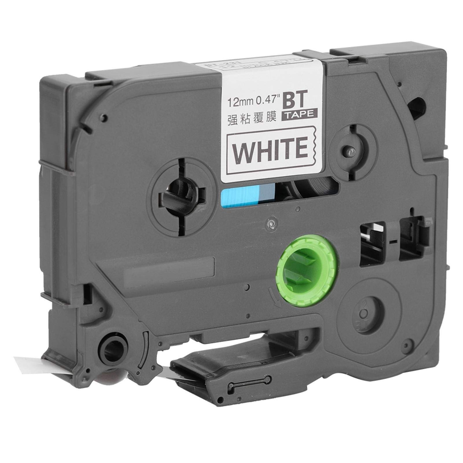 Kuuleyn TZe-231 Nastro Etichette Laminato Nero su Bianco 12mm