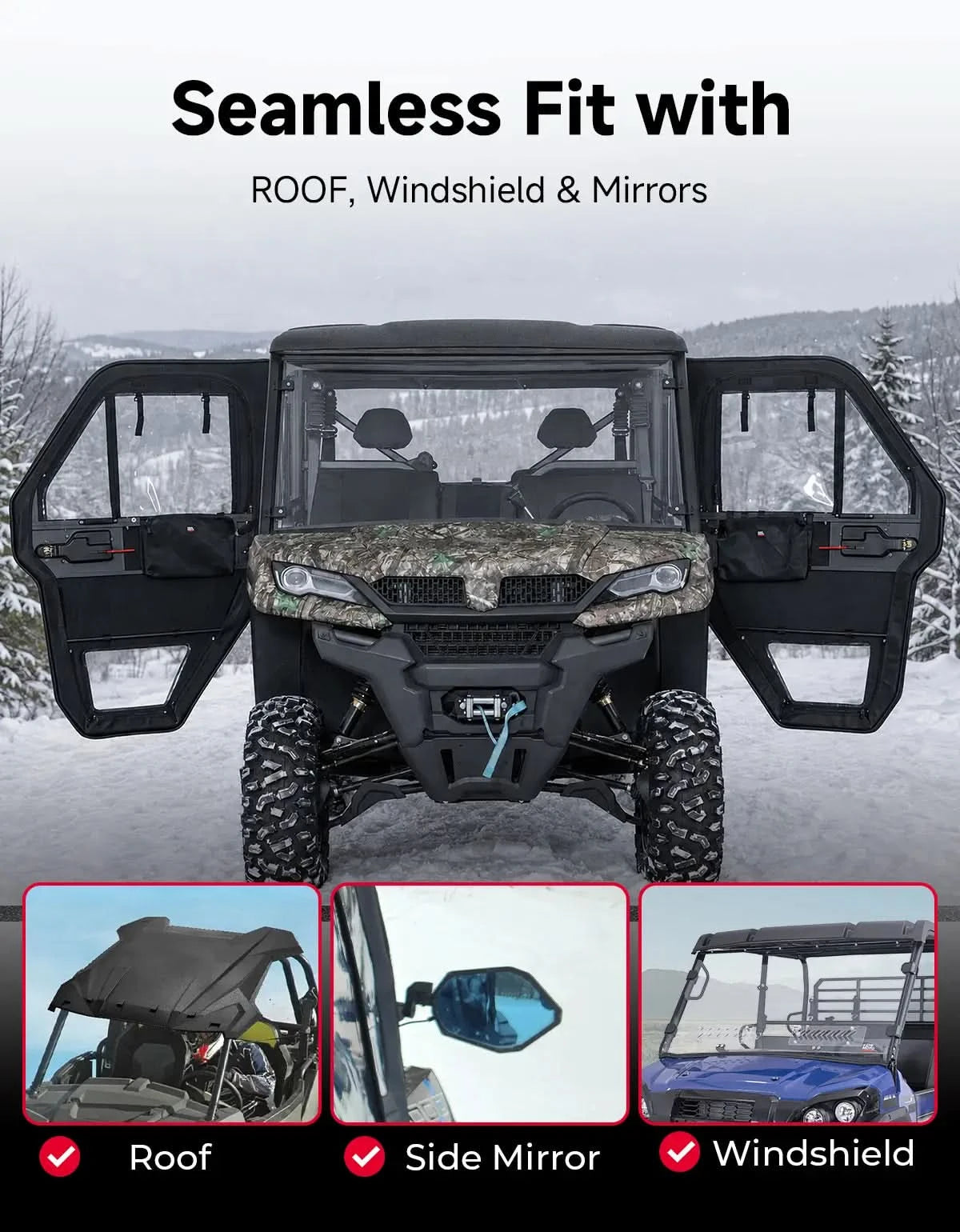 KEMIMOTO Uforce 1000 XL porte UTV telaio acciaio