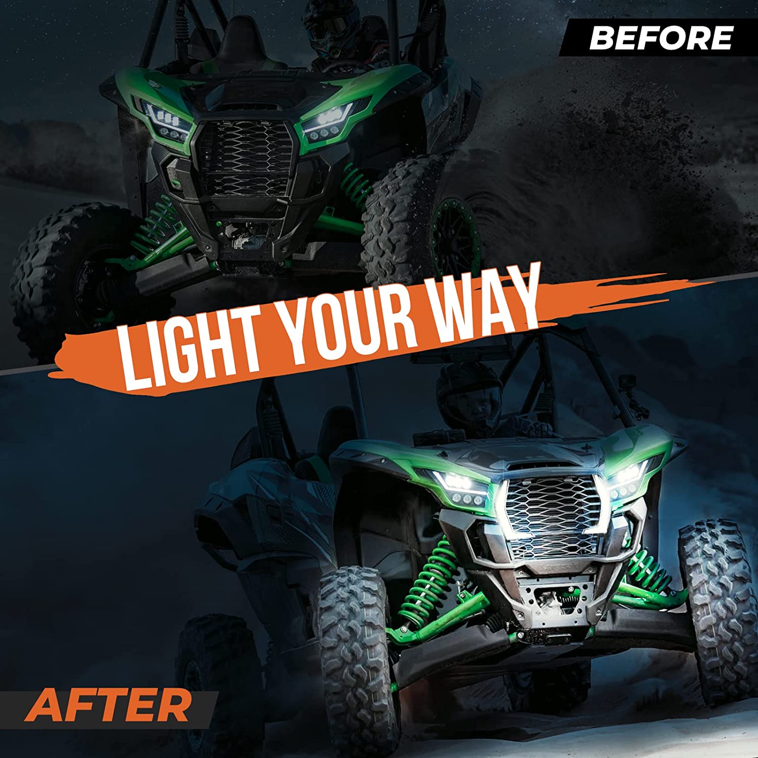Kemimoto Teryx KRX 1000 Fang Lights LED griglia