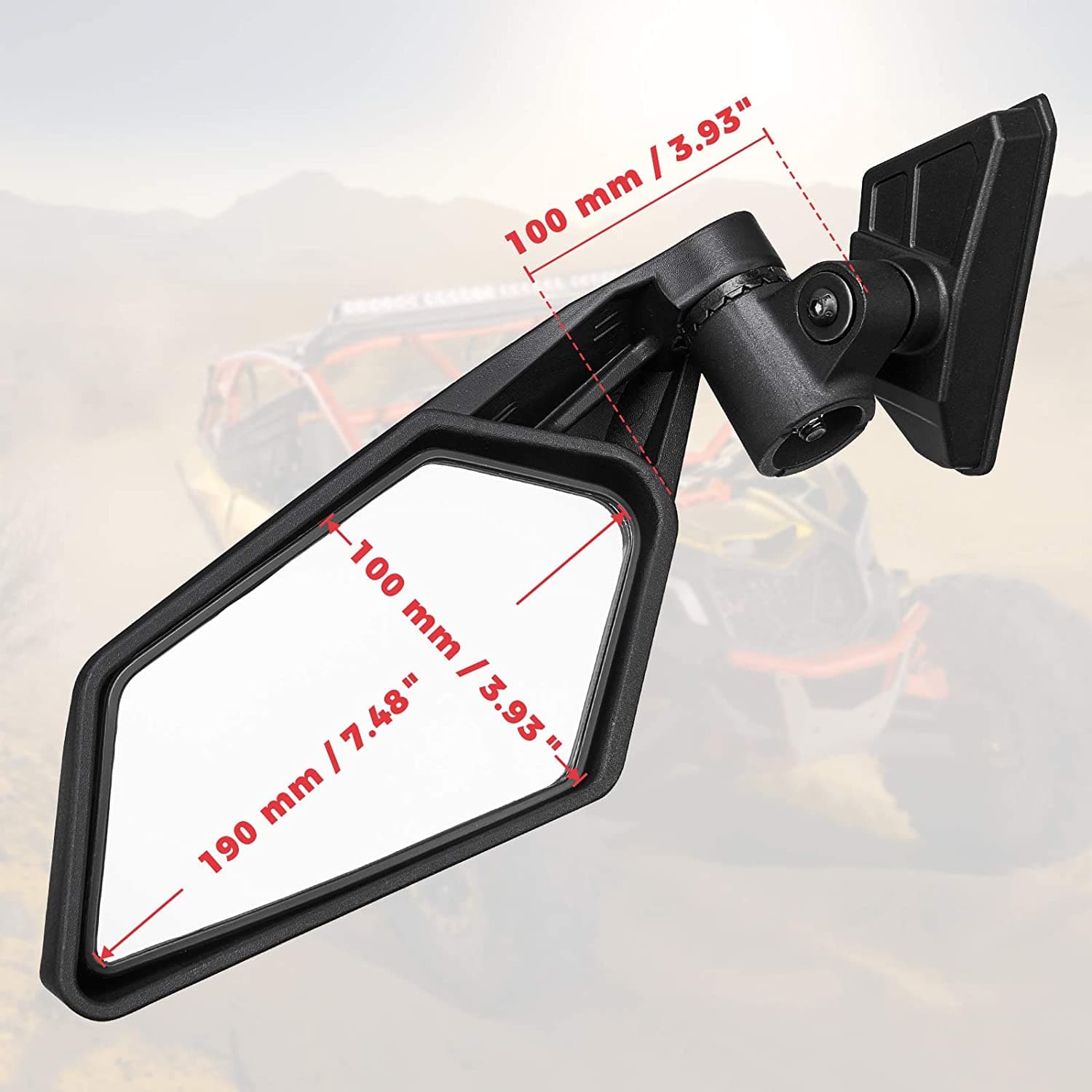 KEMIMOTO Specchi Laterali Coppia per Maverick X3 Regolabili