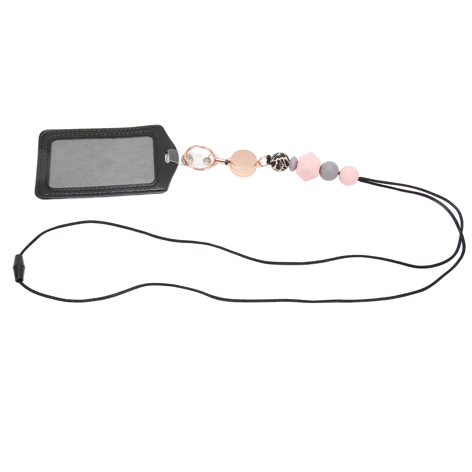 AOWINHIT Cordino Silicone Portabadge Rosa C 1 Pezzo