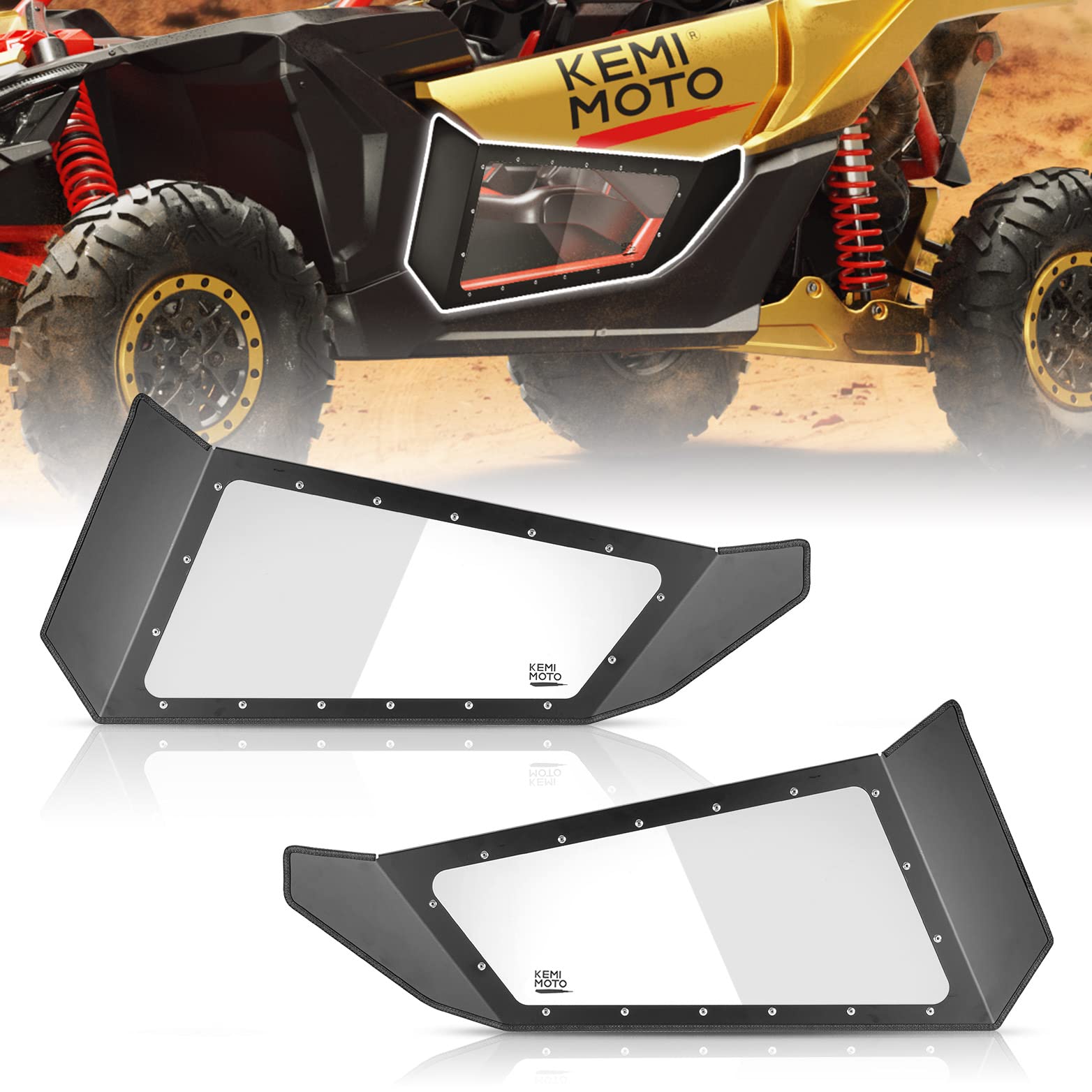 KEMIMOTO Portiere Inferiori Trasparenti Maverick X3 2 Posti