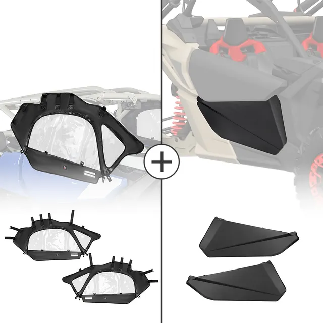 KEMIMOTO Cabina Morbida Maverick X3 con Portiere Inferiori