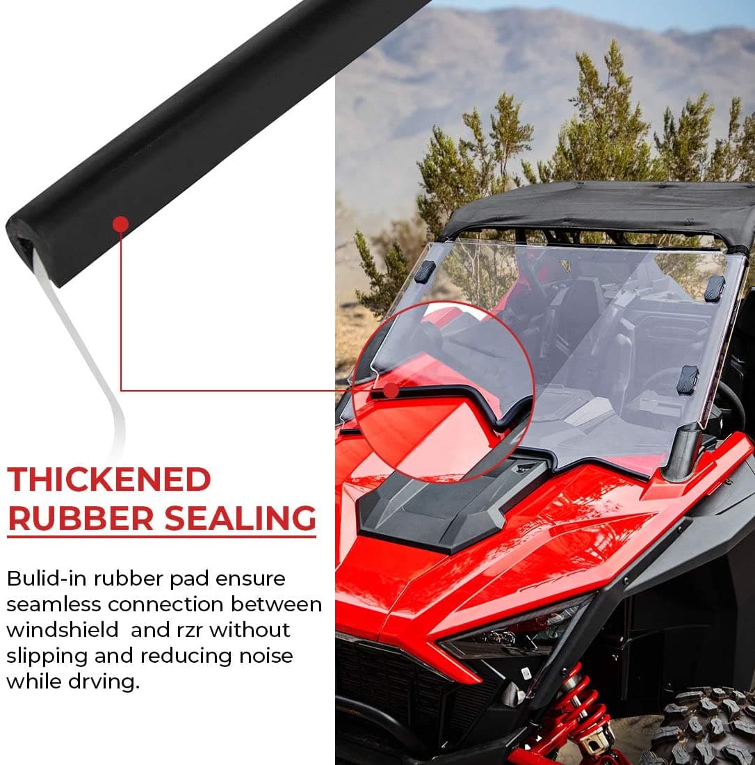 Kemimoto parabrezza anteriore Polaris RZR PRO XP trasparente