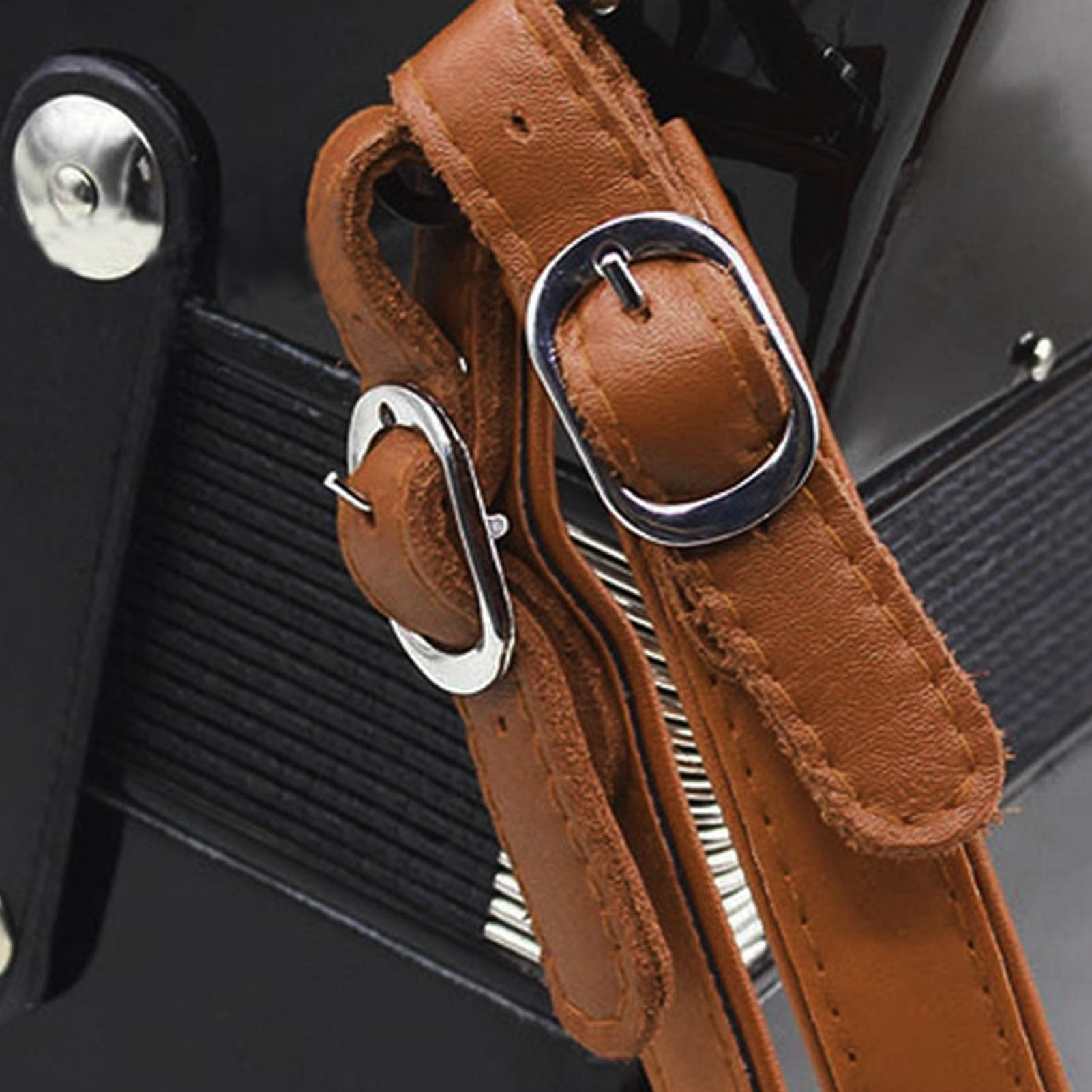 Kuuleyn cinghie fisarmonica pelle PU marrone 16-120 bassi