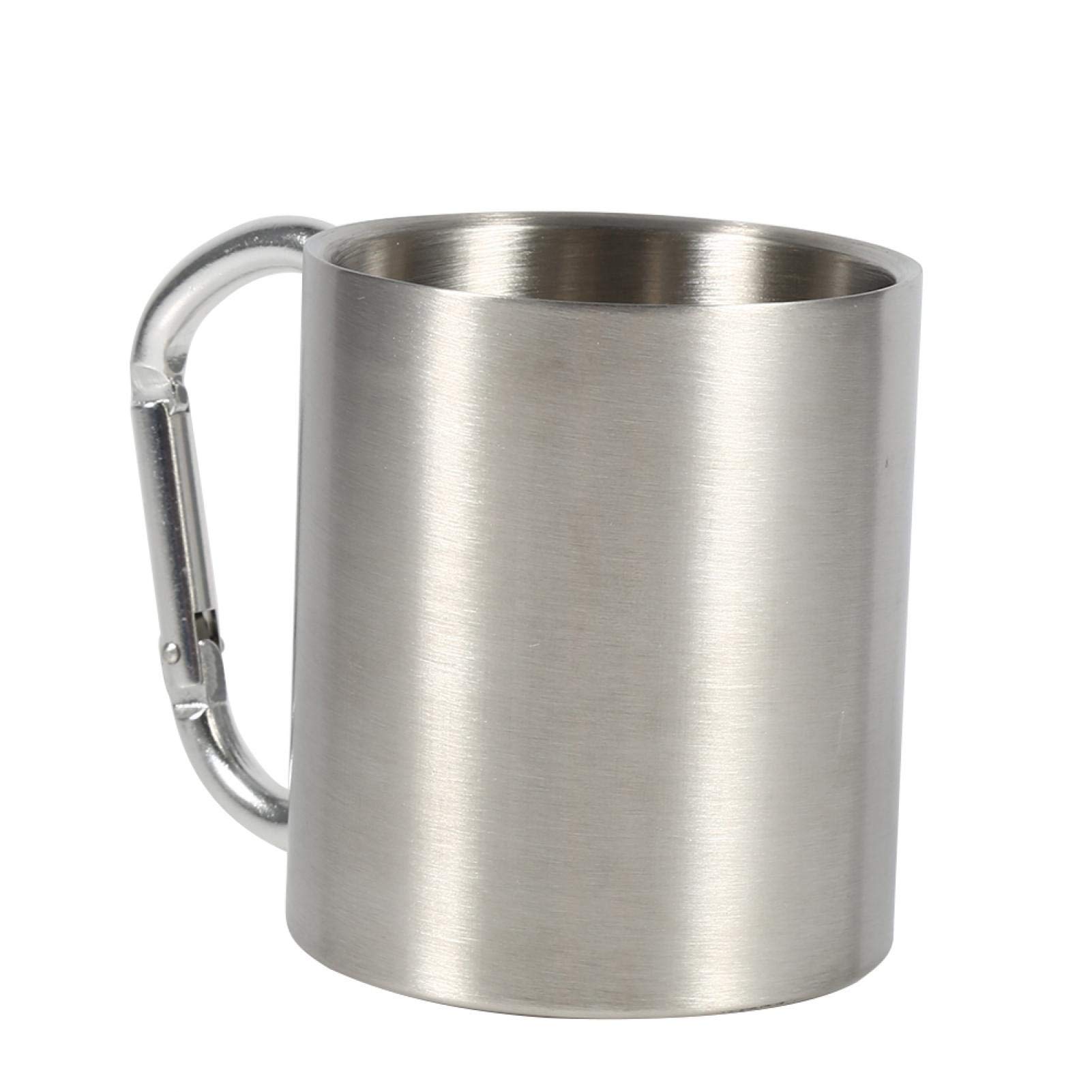 Kuuleyn moschettone tazza campeggio acciaio inox
