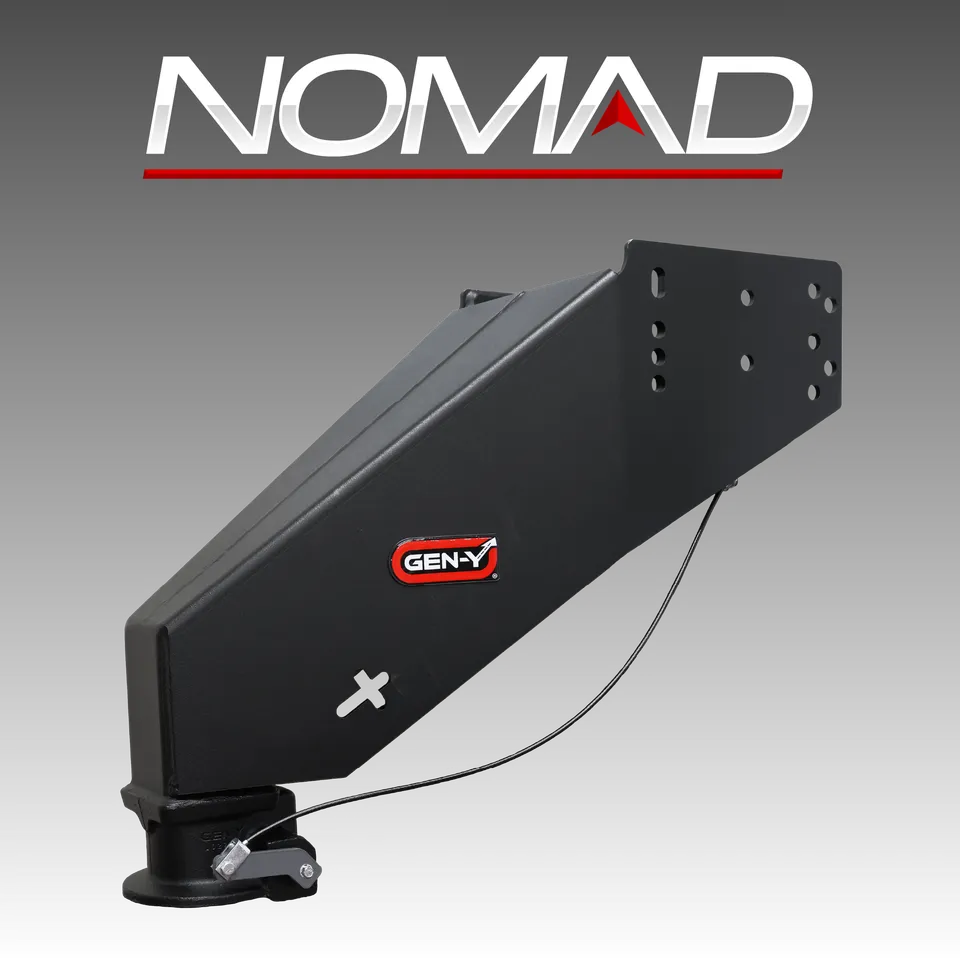 GEN-Y NOMAD Pin Box gancio traino gooseneck 30000 lb SnapLatch
