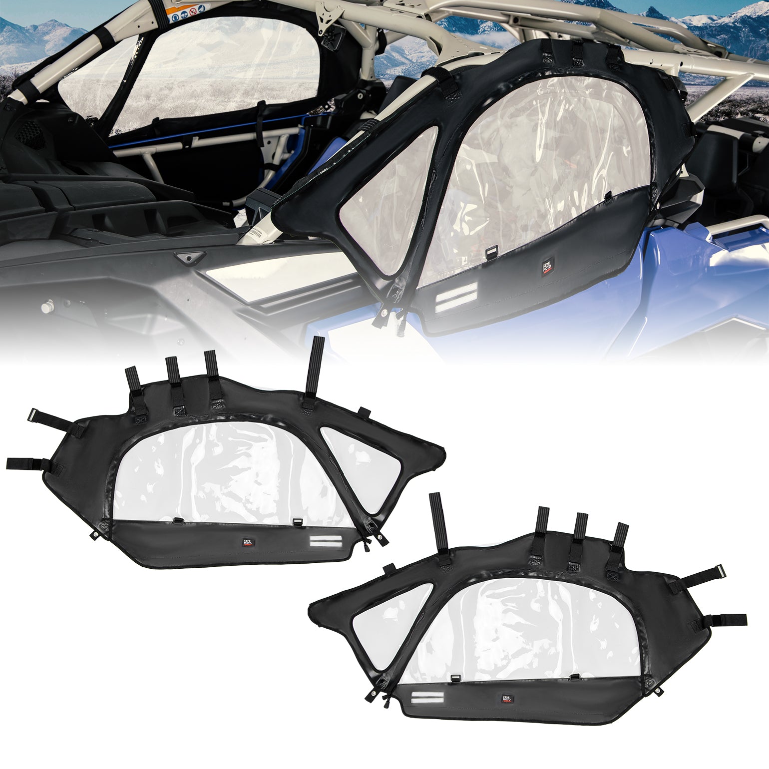KEMIMOTO Cabina Morbida Maverick X3 con Portiere Inferiori