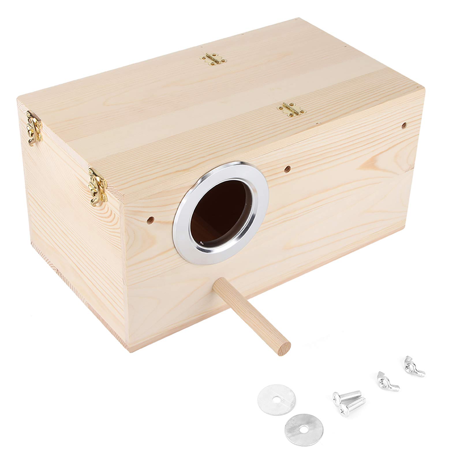 Hapivida Nido Uccelli Legno 34x19,5x17 cm per Parrocchetti