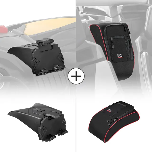 KEMIMOTO Porta Tablet + Borsa Centrale per Can-Am Maverick X3 Set