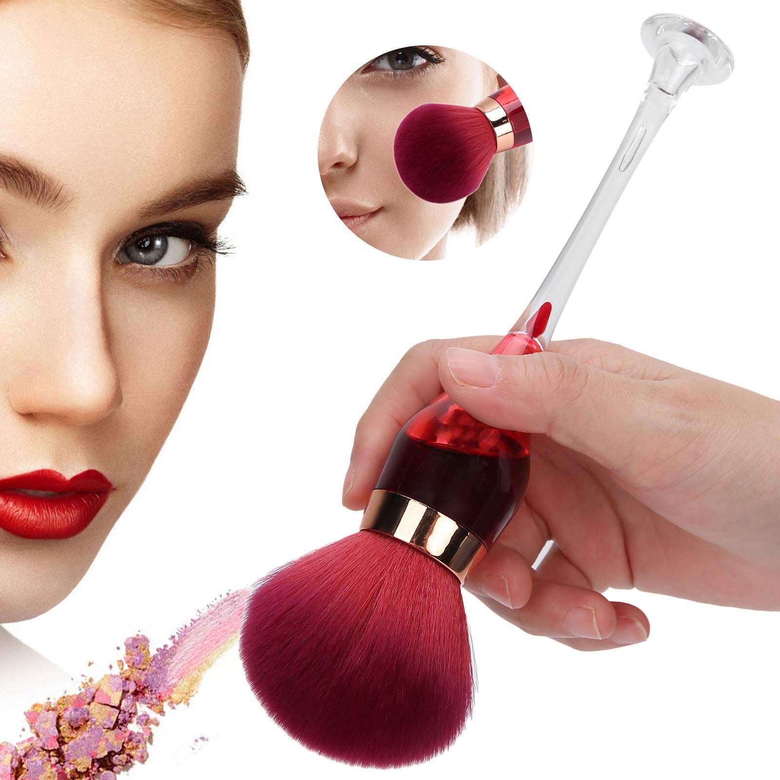 Kuuleyn Pennello Rosso Cipria Nail Art Sintetico