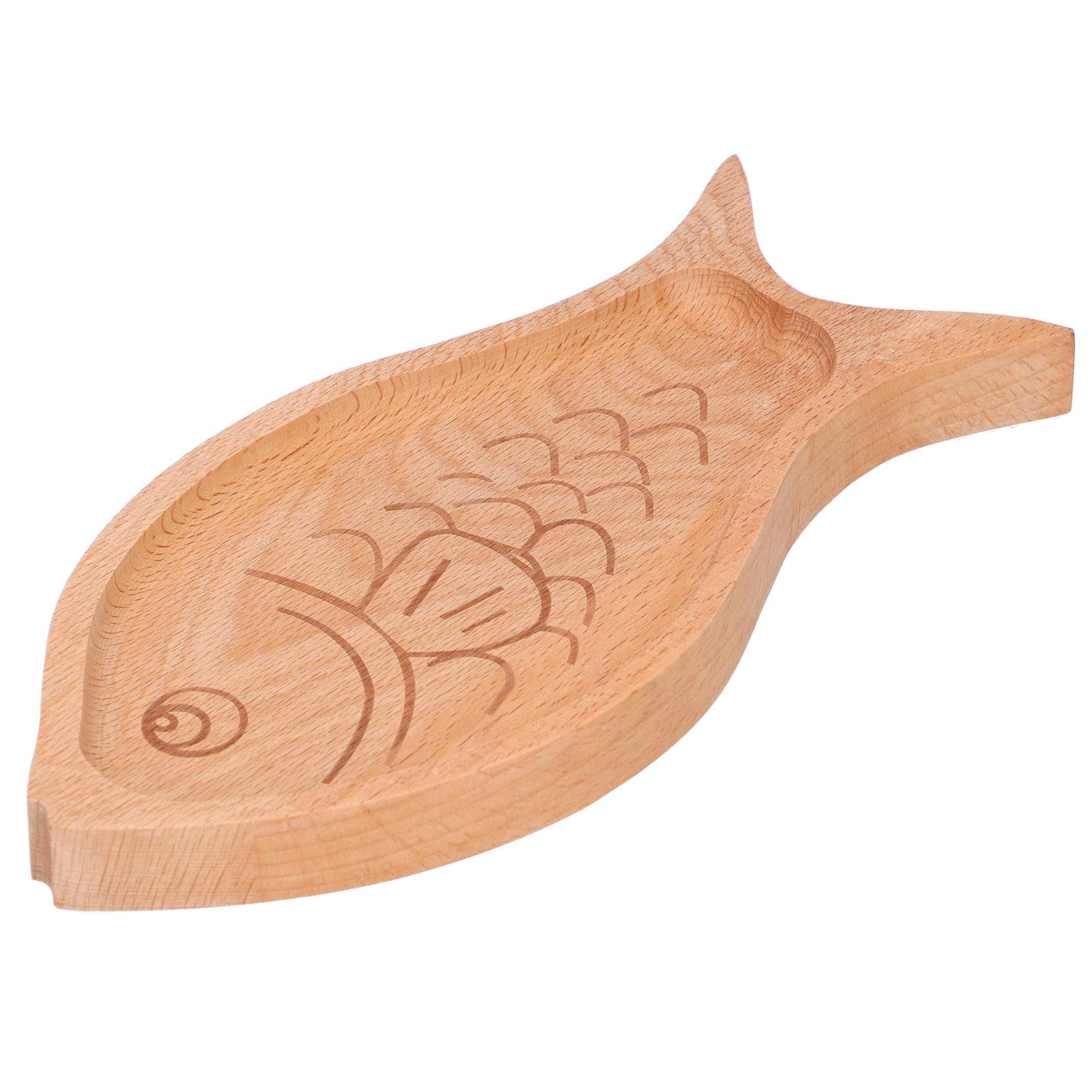 Kuuleyn Piatto Legno Pesce Vassoio Frutta Naturale