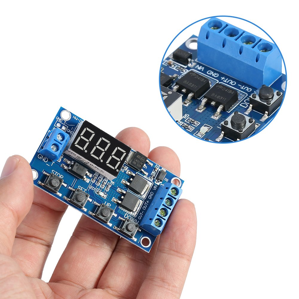 Kuuleyn modulo timer DC 5-36V display LED 15A