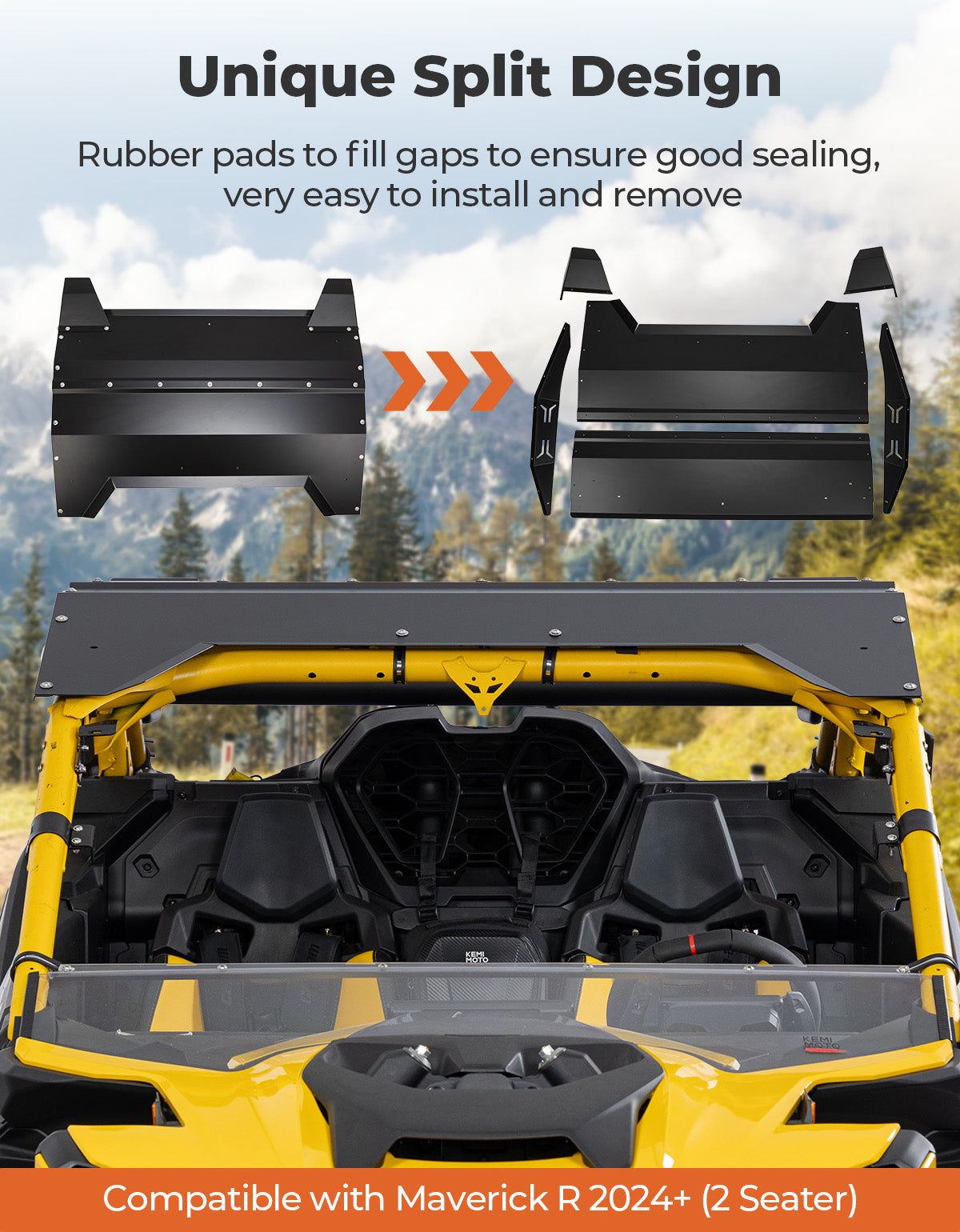 Kemimoto Maverick R 2412 tetto rigido alluminio 2 mm