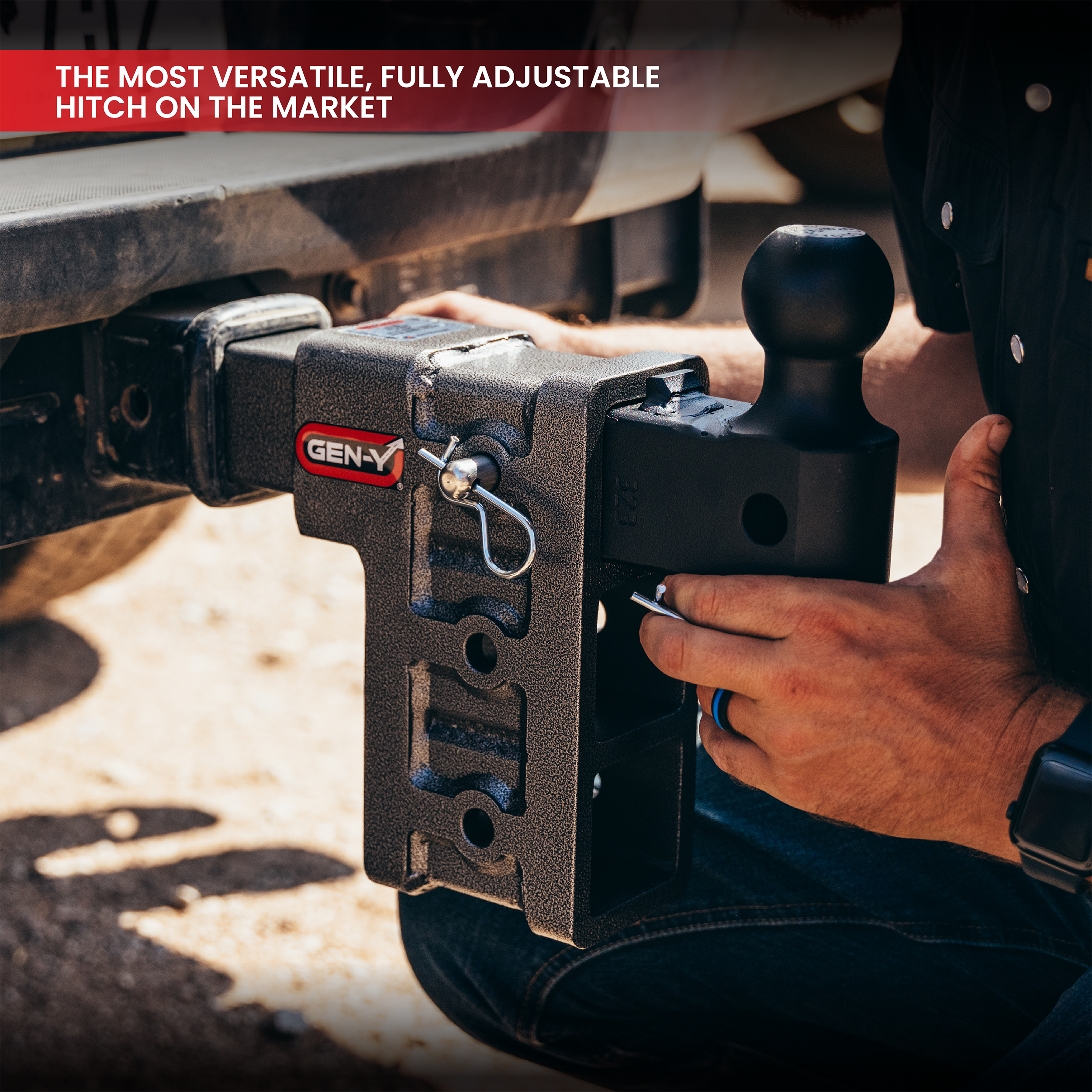 GEN-Y Hitch MEGA-DUTY 32K gancio traino 2,5" acciaio