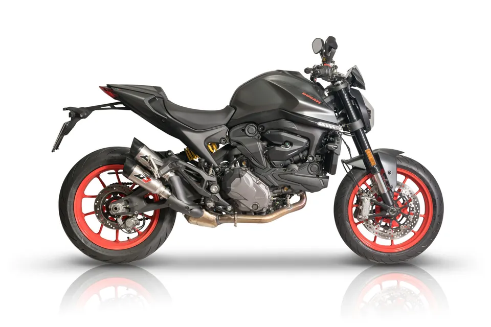 QD Exhaust Gunshot scarico Ducati Monster 937 twin Euro 5
