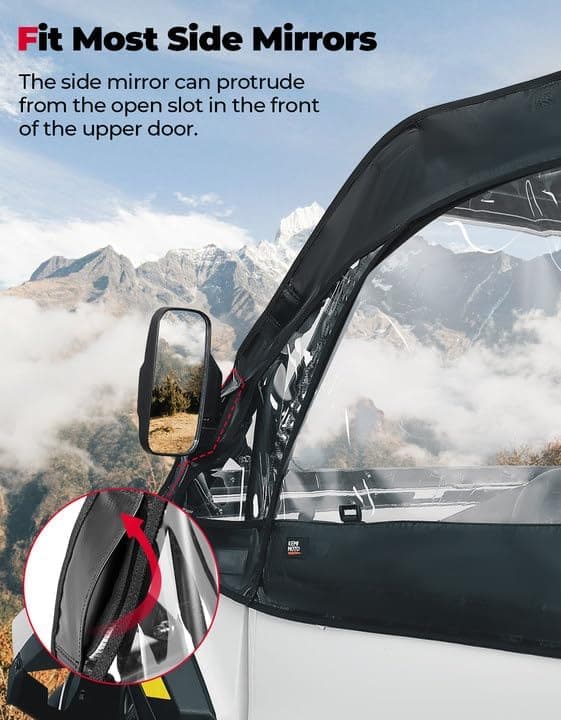 KEMIMOTO RZR XP 4 1000 porte superiori morbide con finestra