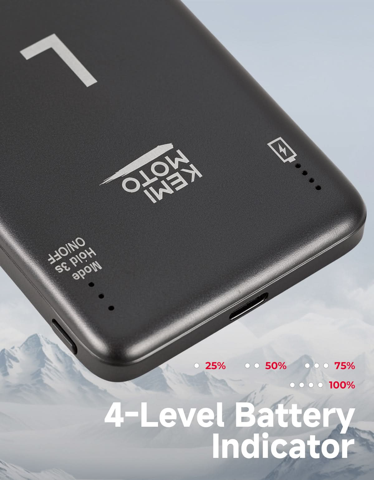 KEMIMOTO batteria calze riscaldate 5000mAh 3.7V portatile