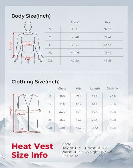 KEMIMOTO Gilet Riscaldato con Batteria 6 Zone Taglia L