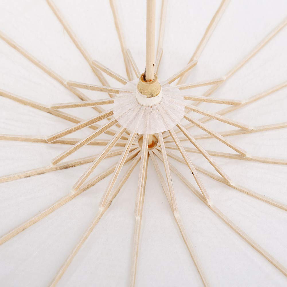 Kuuleyn Ombrello Carta Bianco 40 cm Decorazione Matrimonio