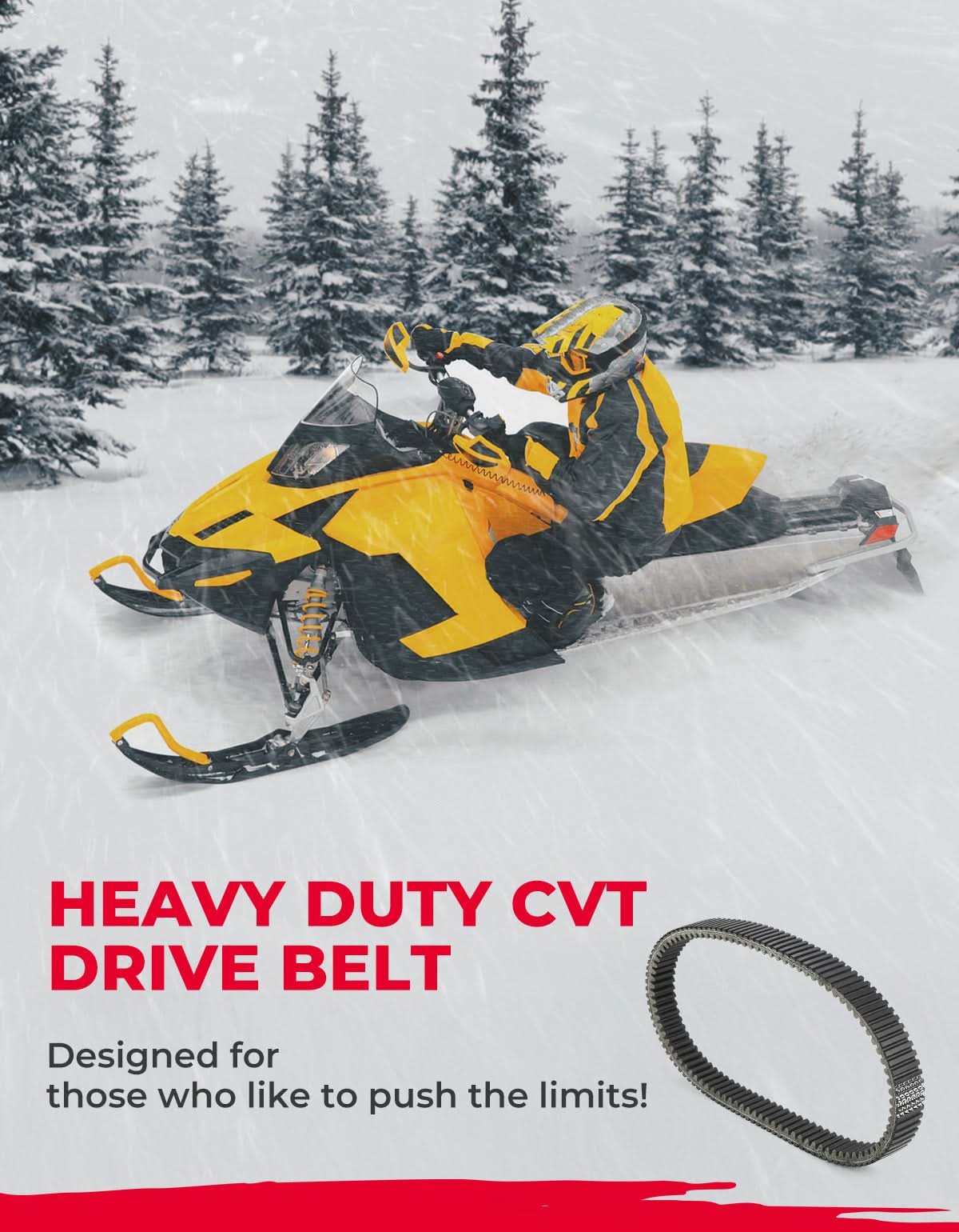 KEMIMOTO cinghia CVT motoslitta Ski-Doo 850 900 Turbo