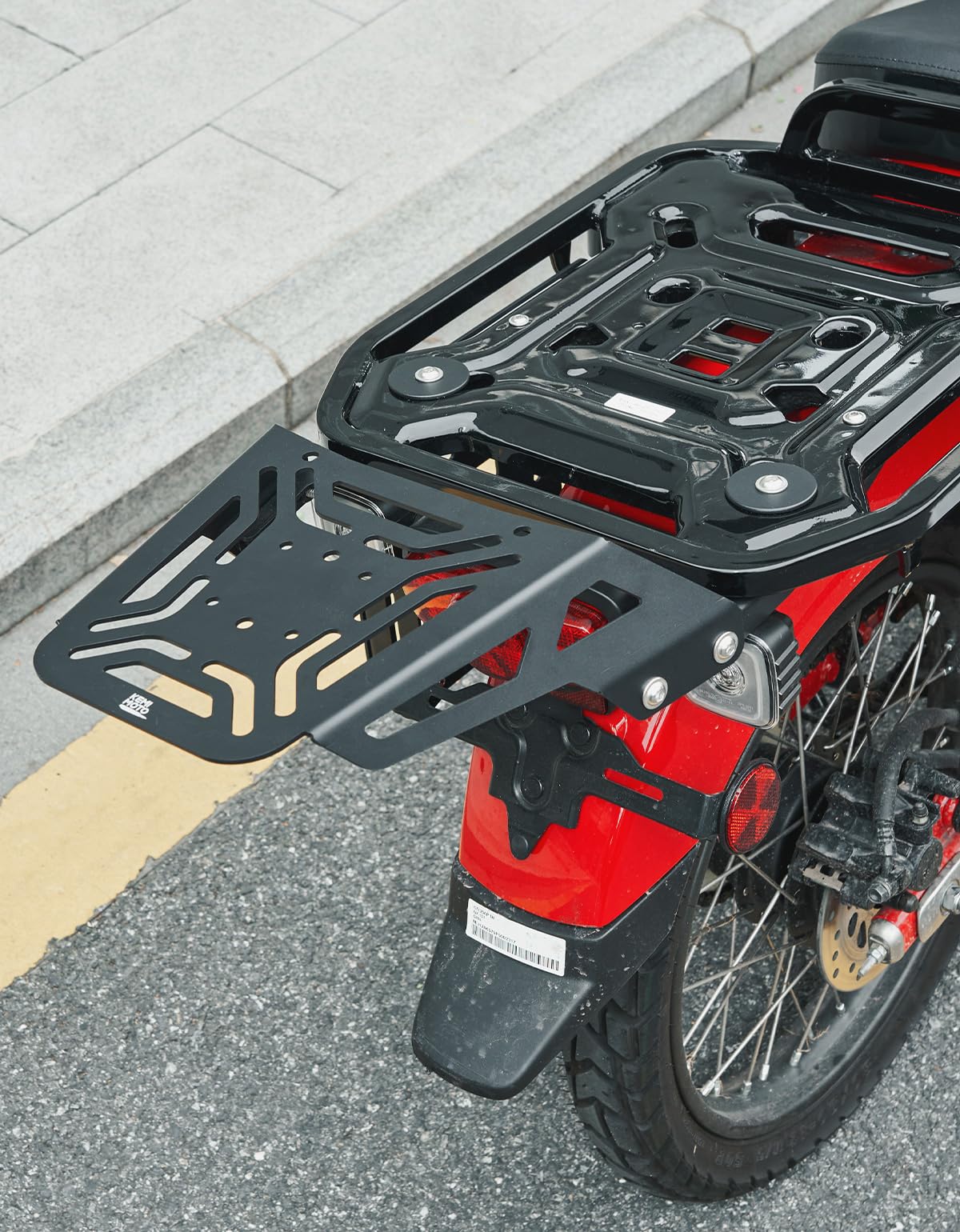 KEMIMOTO Portapacchi Posteriore CT125 Trail Acciaio Inox
