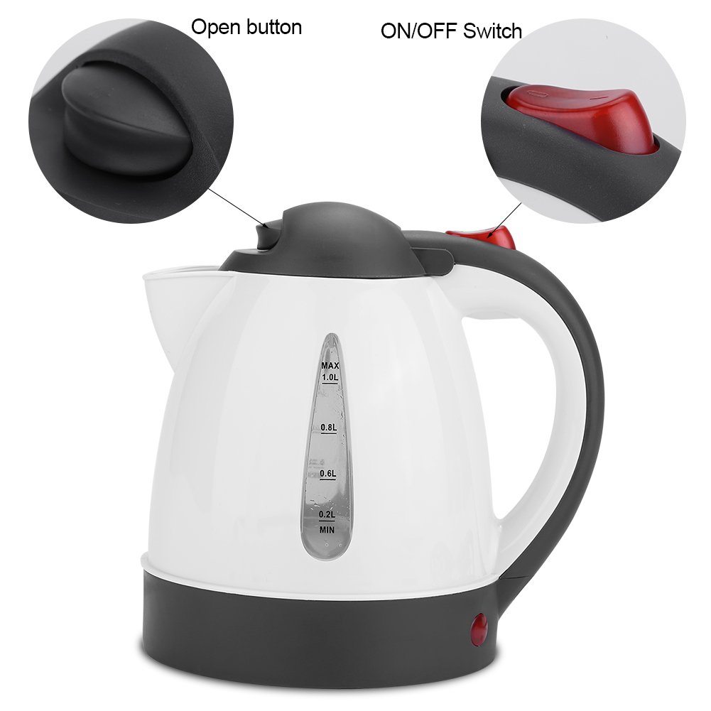 Kuuleyn Bollitore Elettrico Auto 24V 1000 ml Acciaio Inox
