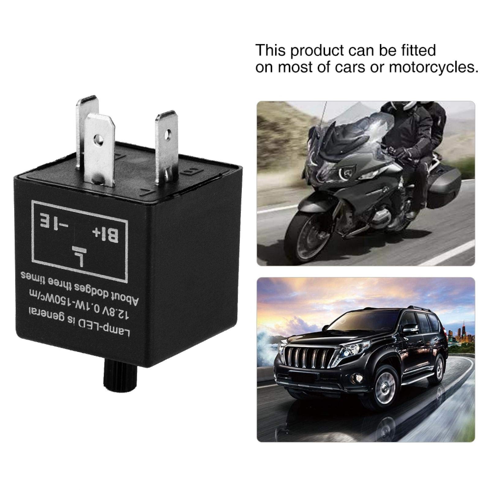 Kuuleyn Relè Frecce LED 3 Pin 12V Regolabile
