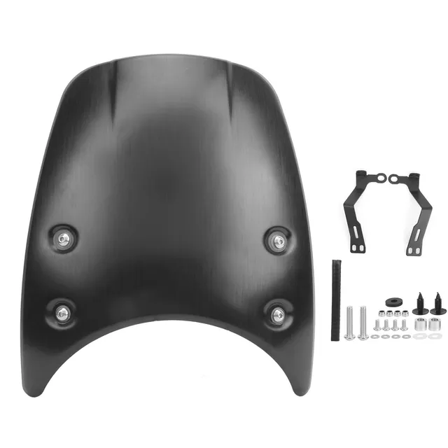 AOWINHIT Parabrezza R NineT Cupolino Nero Alluminio
