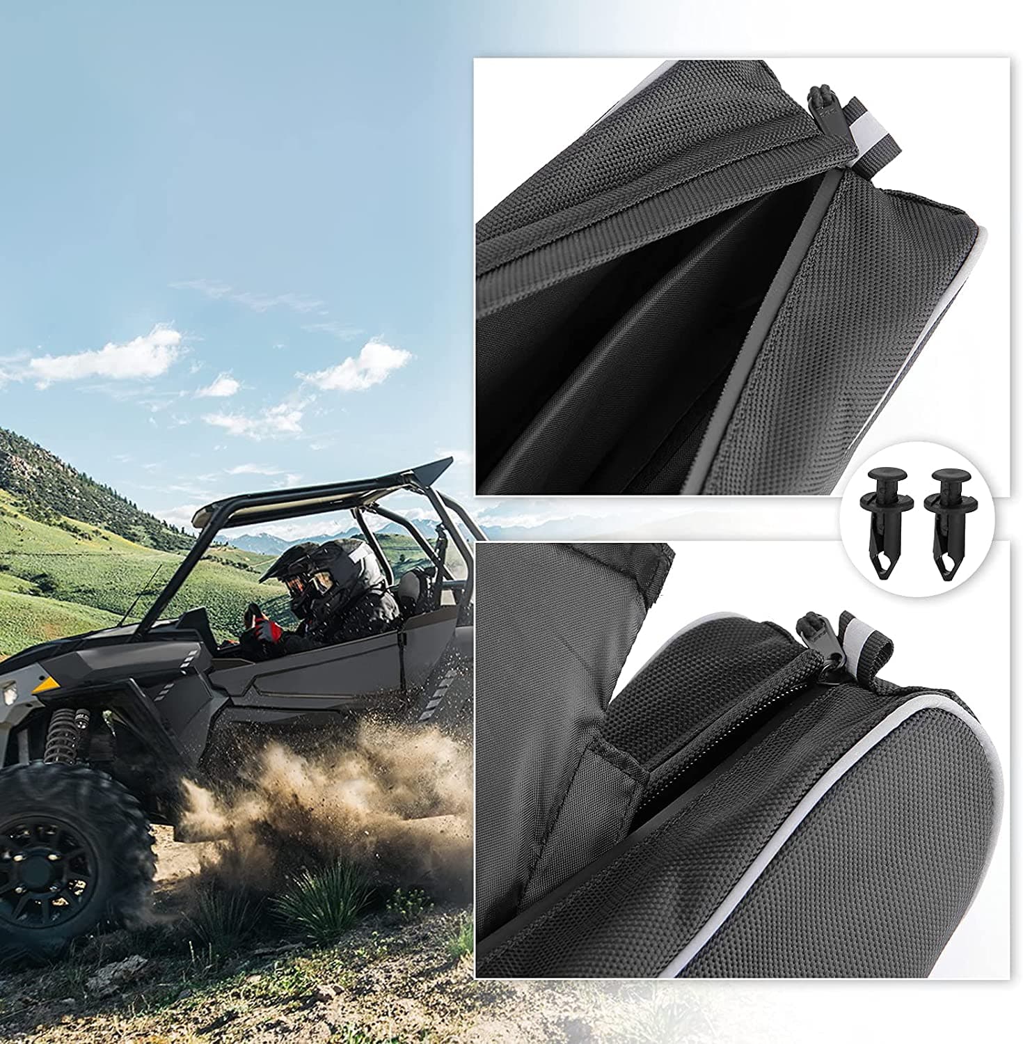 Kemimoto RZR borsa angolare posteriore 2pz XP 1000 Turbo