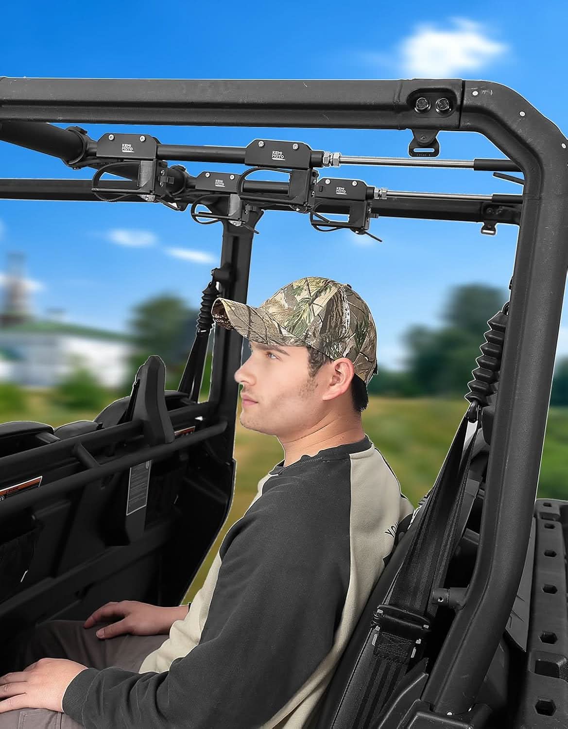 KEMIMOTO Porta Attrezzi UTV per Polaris Ranger Acciaio