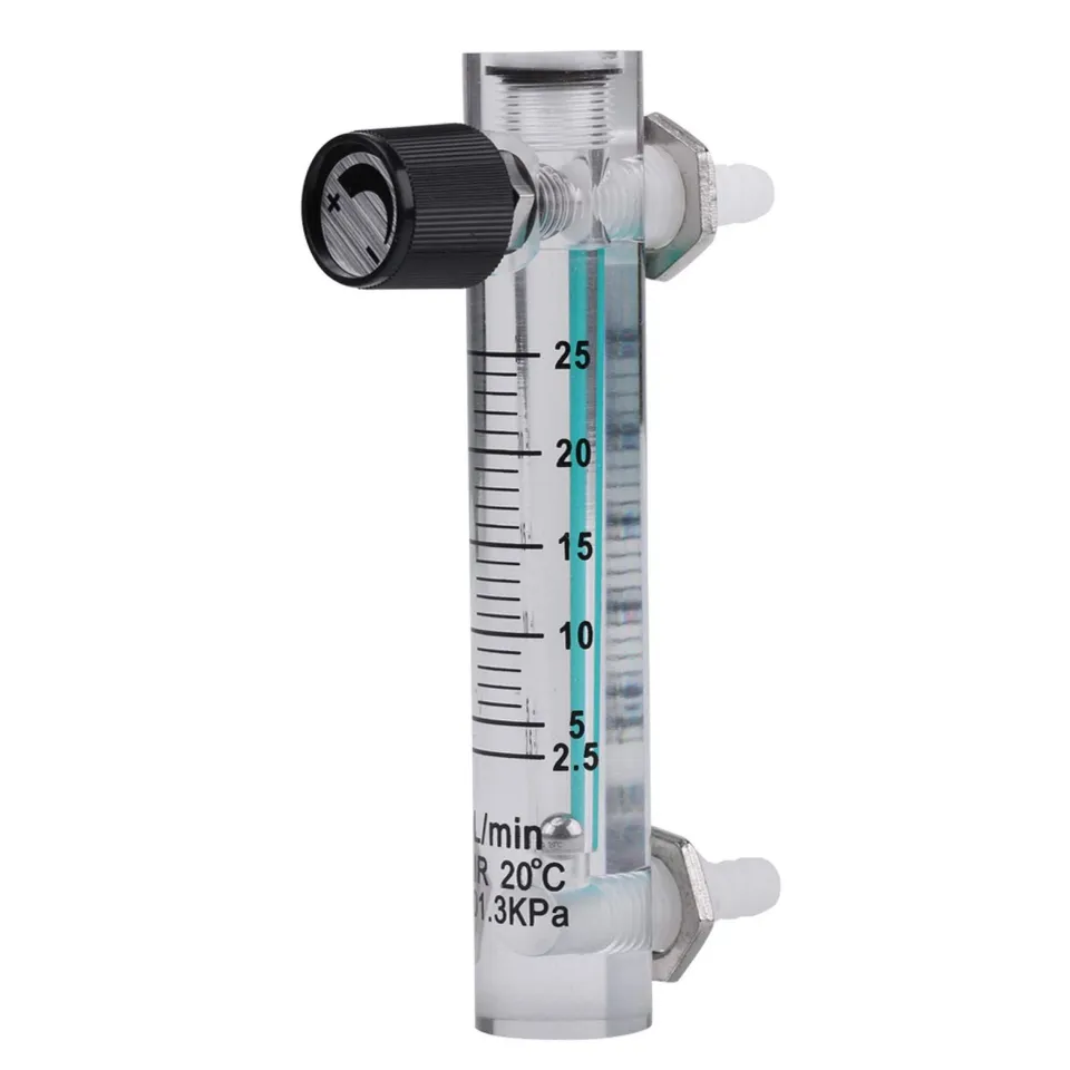 Kuuleyn LZQ-5 flussimetro gas ossigeno 2,5-25 L/min con valvola