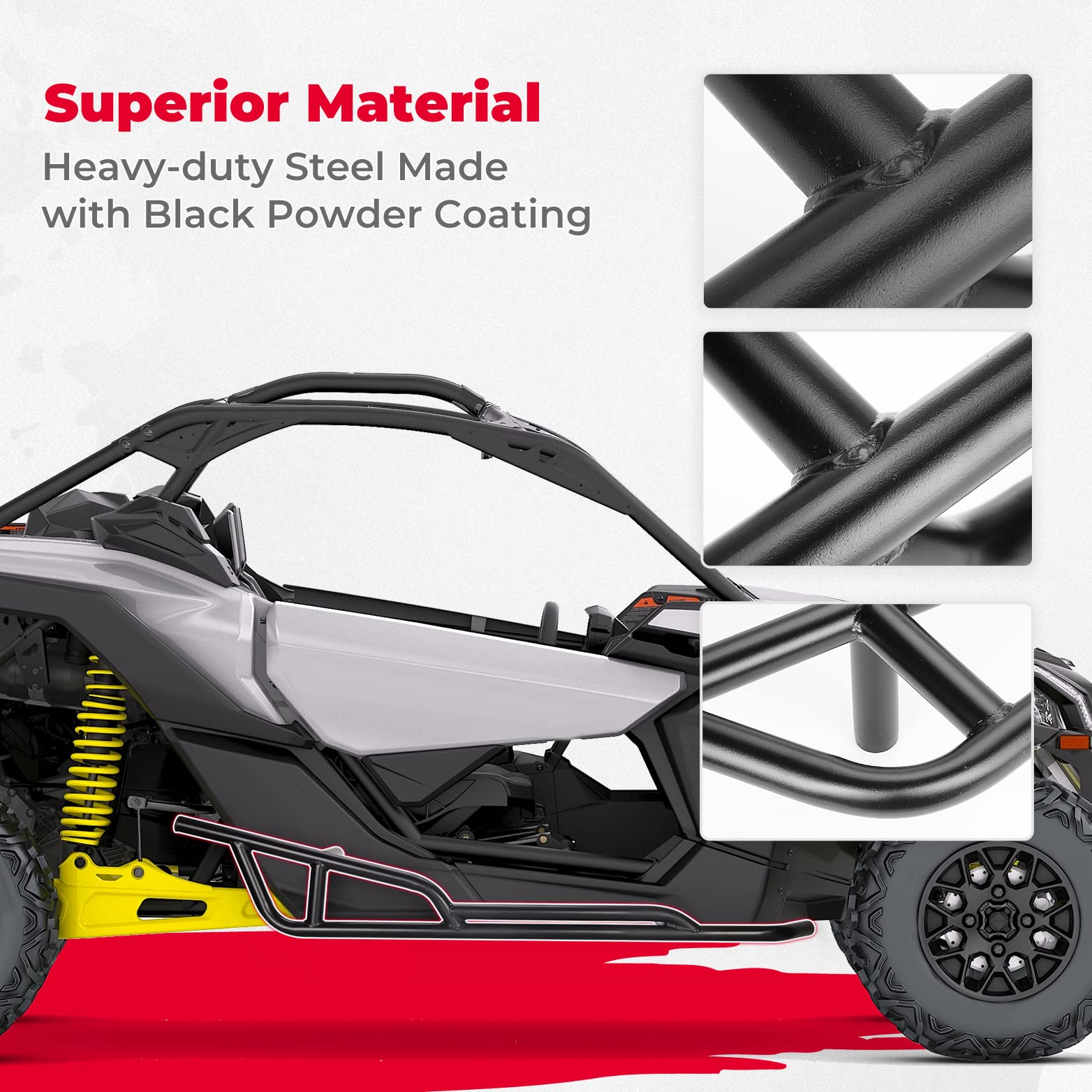 Kemimoto Maverick X3 tetto rigido e barre laterali kit