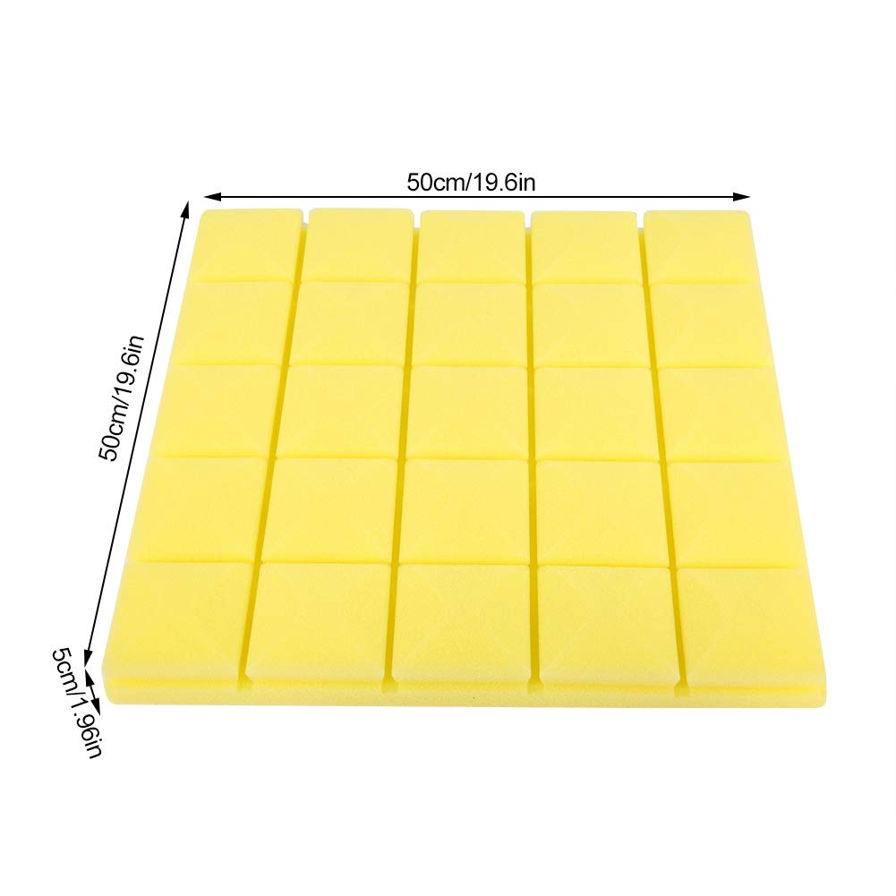 Kuuleyn pannelli acustici gialli 50x50x5 cm 6 pezzi