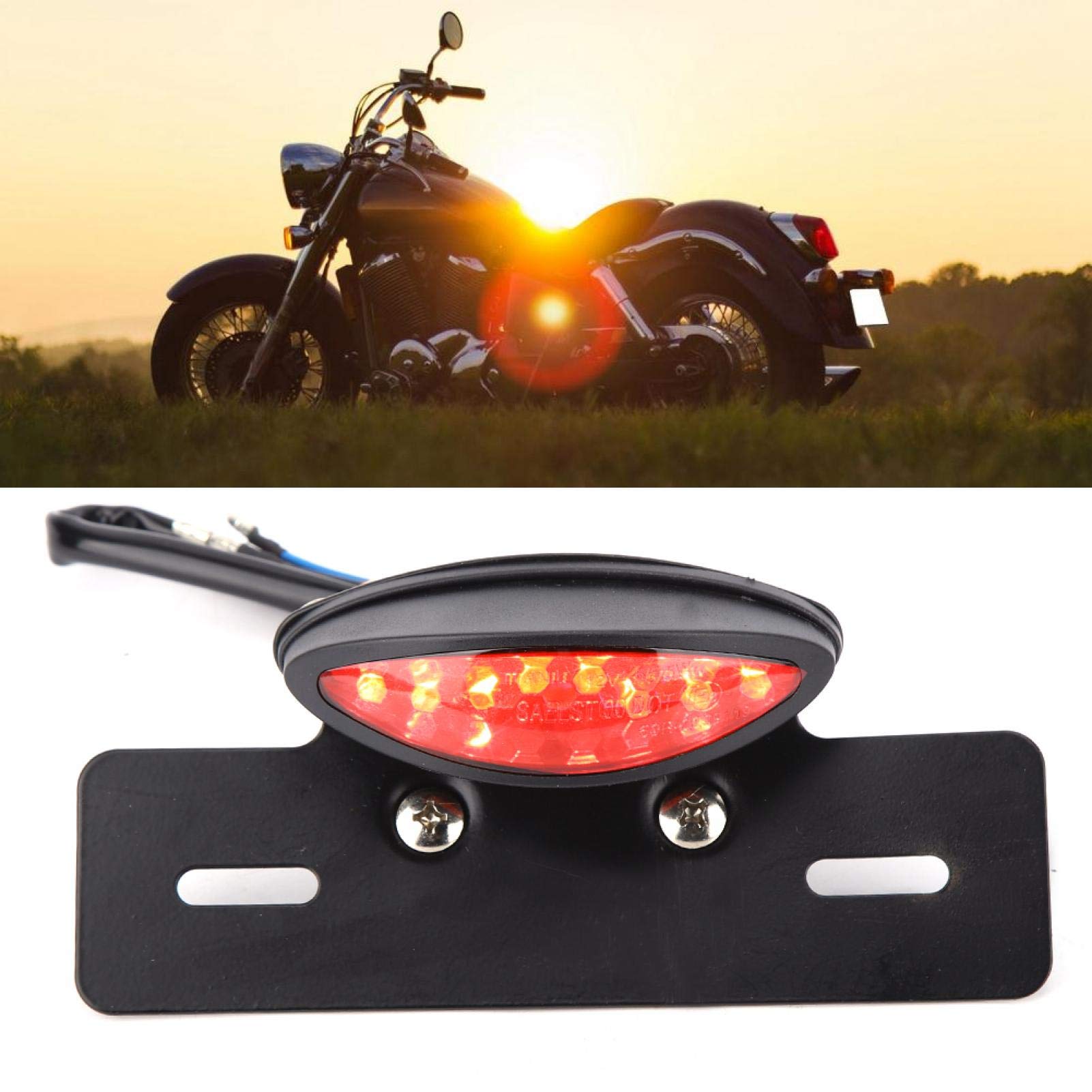 Kuuleyn fanale posteriore moto LED affumicato 12V 1 pz
