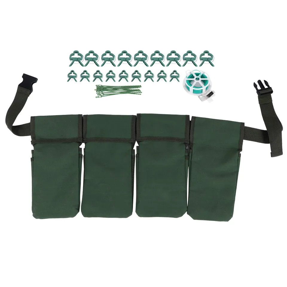 Kuuleyn Marsupio Giardinaggio Cintura Tela Verde